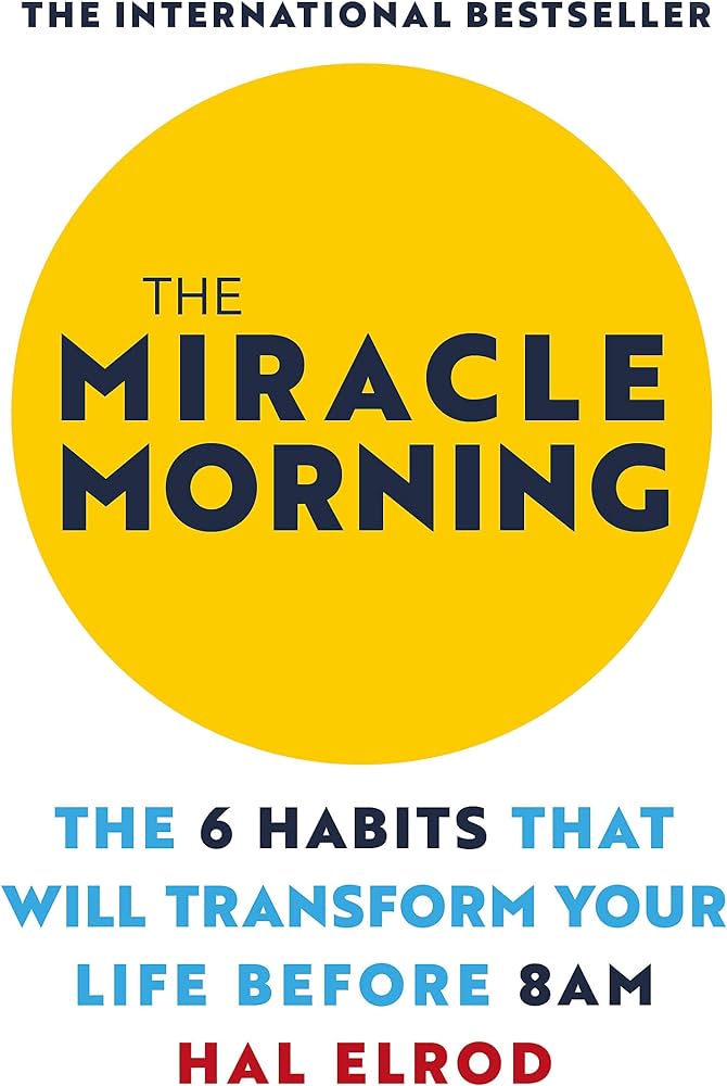 The Miracle Morning Hal Elrod book cover