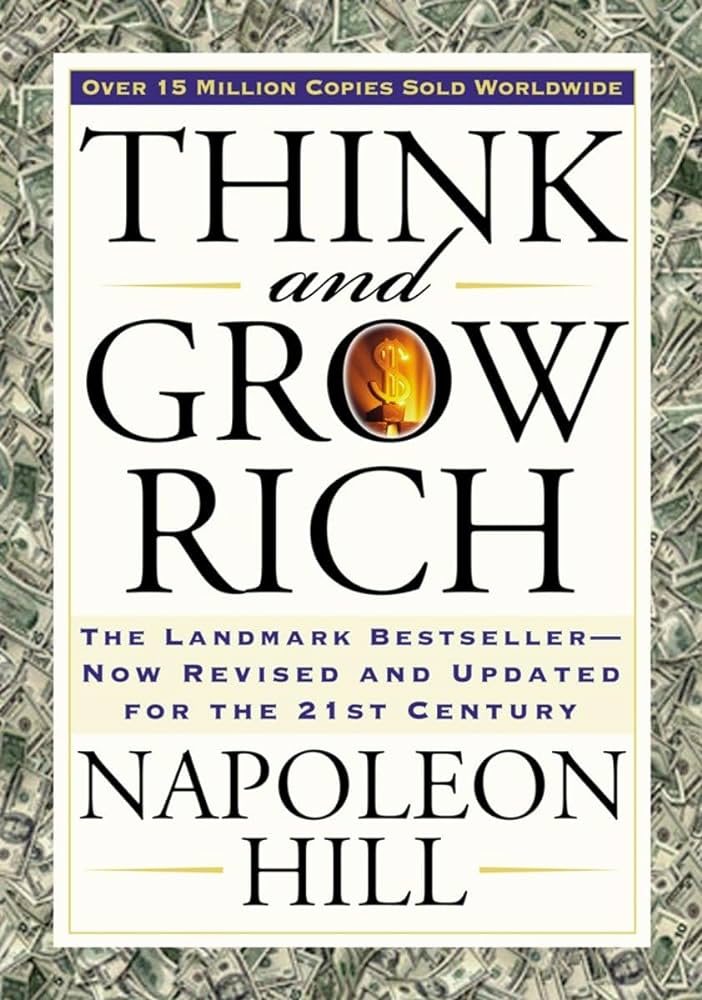 Think and Grow Rich Napoleon Hill book cover